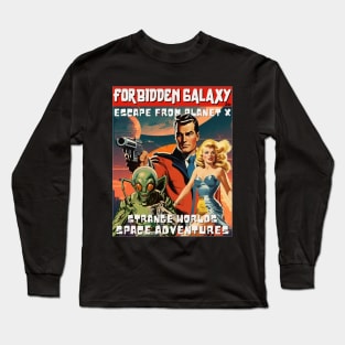 Planet X vintage comic book cover Long Sleeve T-Shirt